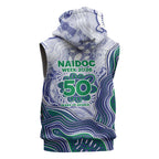 New Zealand Warriors NAIDOC Week 2026 Sleeveless Zip Hoodie First Nations of Australia Aboriginal Mascot Rugby
