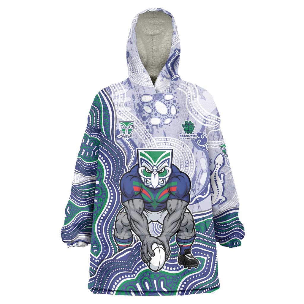 New Zealand Warriors NAIDOC Week 2026 Wearable Blanket Hoodie First Nations of Australia Aboriginal Mascot Rugby