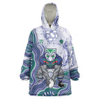 New Zealand Warriors NAIDOC Week 2026 Wearable Blanket Hoodie First Nations of Australia Aboriginal Mascot Rugby
