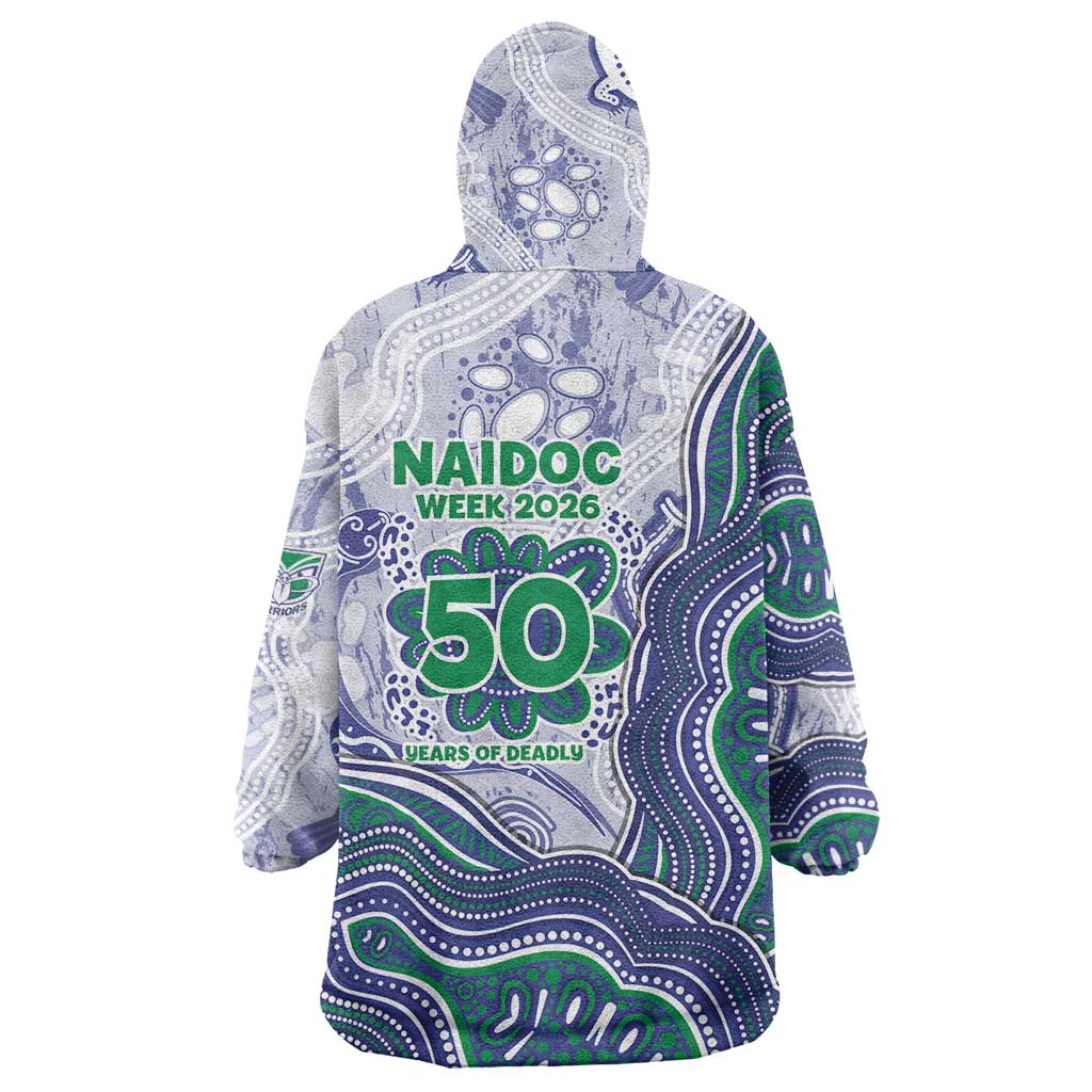 New Zealand Warriors NAIDOC Week 2026 Wearable Blanket Hoodie First Nations of Australia Aboriginal Mascot Rugby