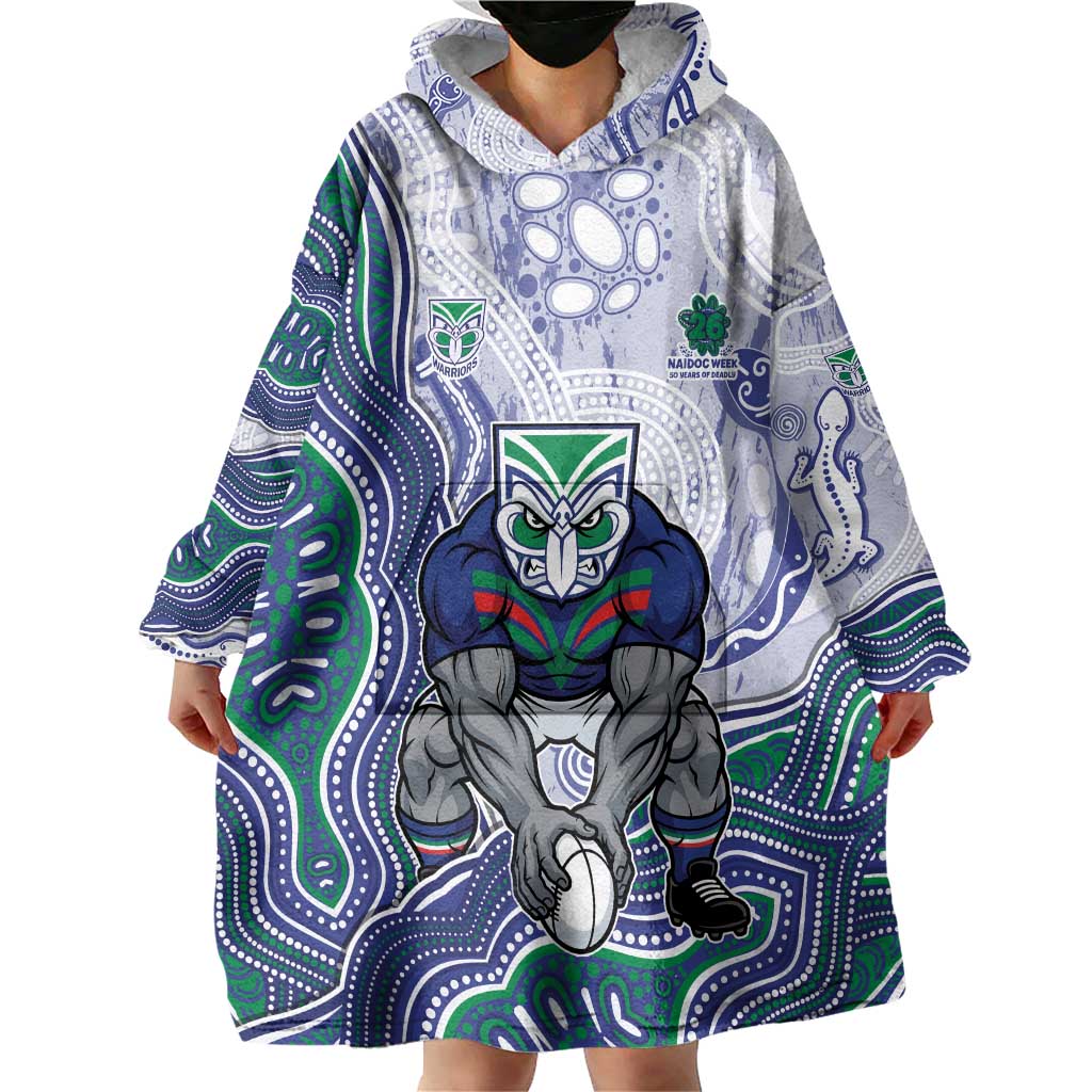 New Zealand Warriors NAIDOC Week 2026 Wearable Blanket Hoodie First Nations of Australia Aboriginal Mascot Rugby