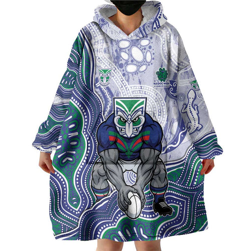 New Zealand Warriors NAIDOC Week 2026 Wearable Blanket Hoodie First Nations of Australia Aboriginal Mascot Rugby