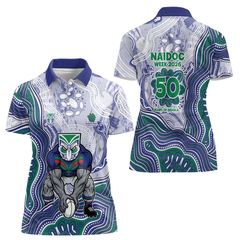 New Zealand Warriors NAIDOC Week 2026 Women Polo Shirt First Nations of Australia Aboriginal Mascot Rugby