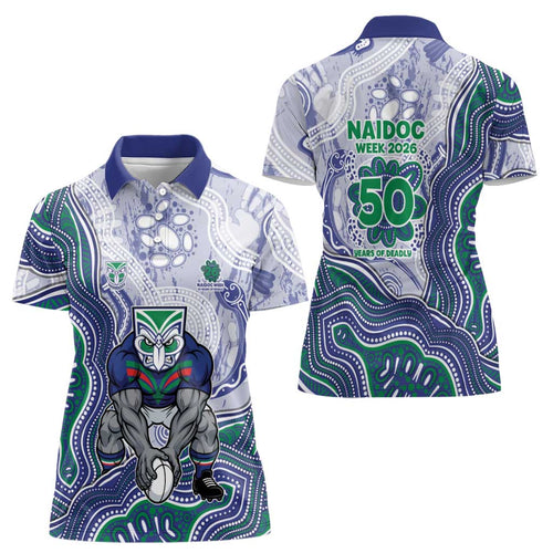 New Zealand Warriors NAIDOC Week 2026 Women Polo Shirt First Nations of Australia Aboriginal Mascot Rugby