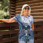 New Zealand Warriors NAIDOC Week 2026 Women Polo Shirt First Nations of Australia Aboriginal Mascot Rugby