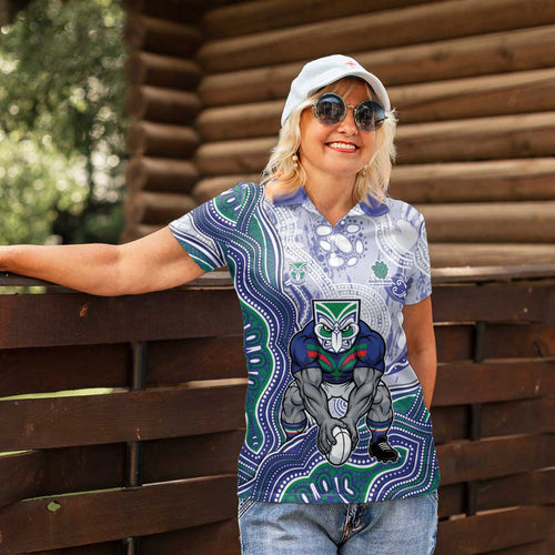 New Zealand Warriors NAIDOC Week 2026 Women Polo Shirt First Nations of Australia Aboriginal Mascot Rugby