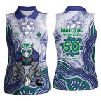 New Zealand Warriors NAIDOC Week 2026 Women Sleeveless Polo Shirt First Nations of Australia Aboriginal Mascot Rugby