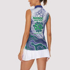 New Zealand Warriors NAIDOC Week 2026 Women Sleeveless Polo Shirt First Nations of Australia Aboriginal Mascot Rugby