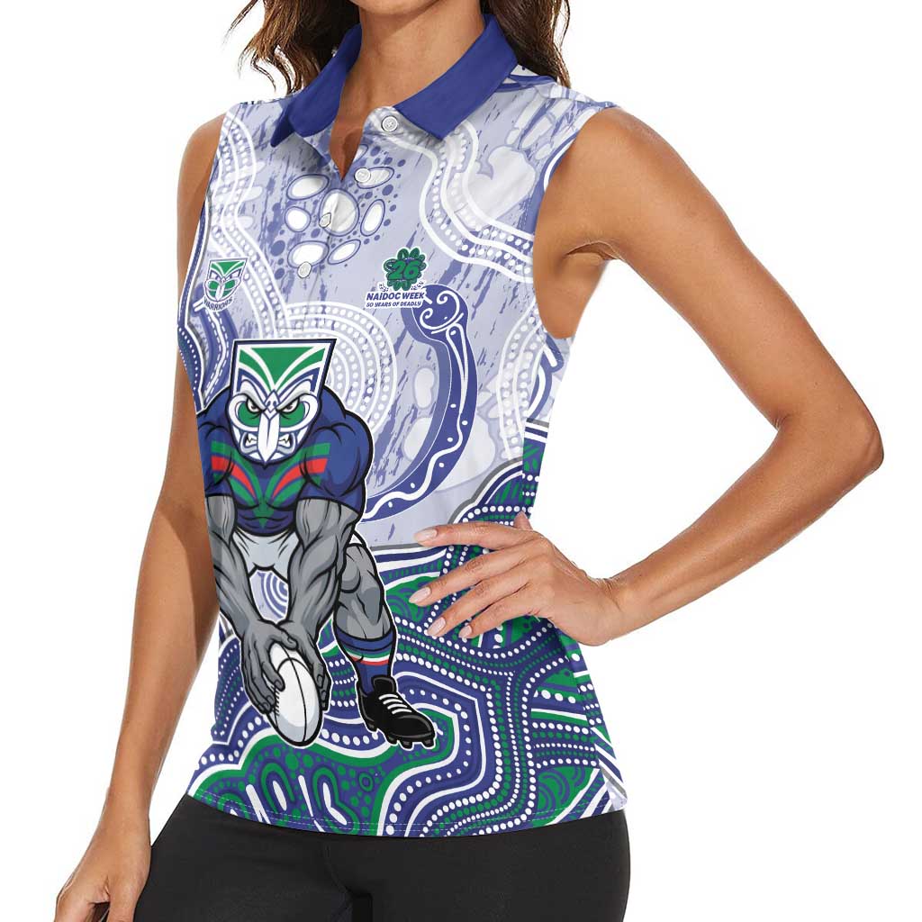 New Zealand Warriors NAIDOC Week 2026 Women Sleeveless Polo Shirt First Nations of Australia Aboriginal Mascot Rugby
