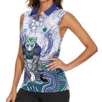 New Zealand Warriors NAIDOC Week 2026 Women Sleeveless Polo Shirt First Nations of Australia Aboriginal Mascot Rugby