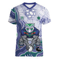 New Zealand Warriors NAIDOC Week 2026 Women V-Neck T-Shirt First Nations of Australia Aboriginal Mascot Rugby