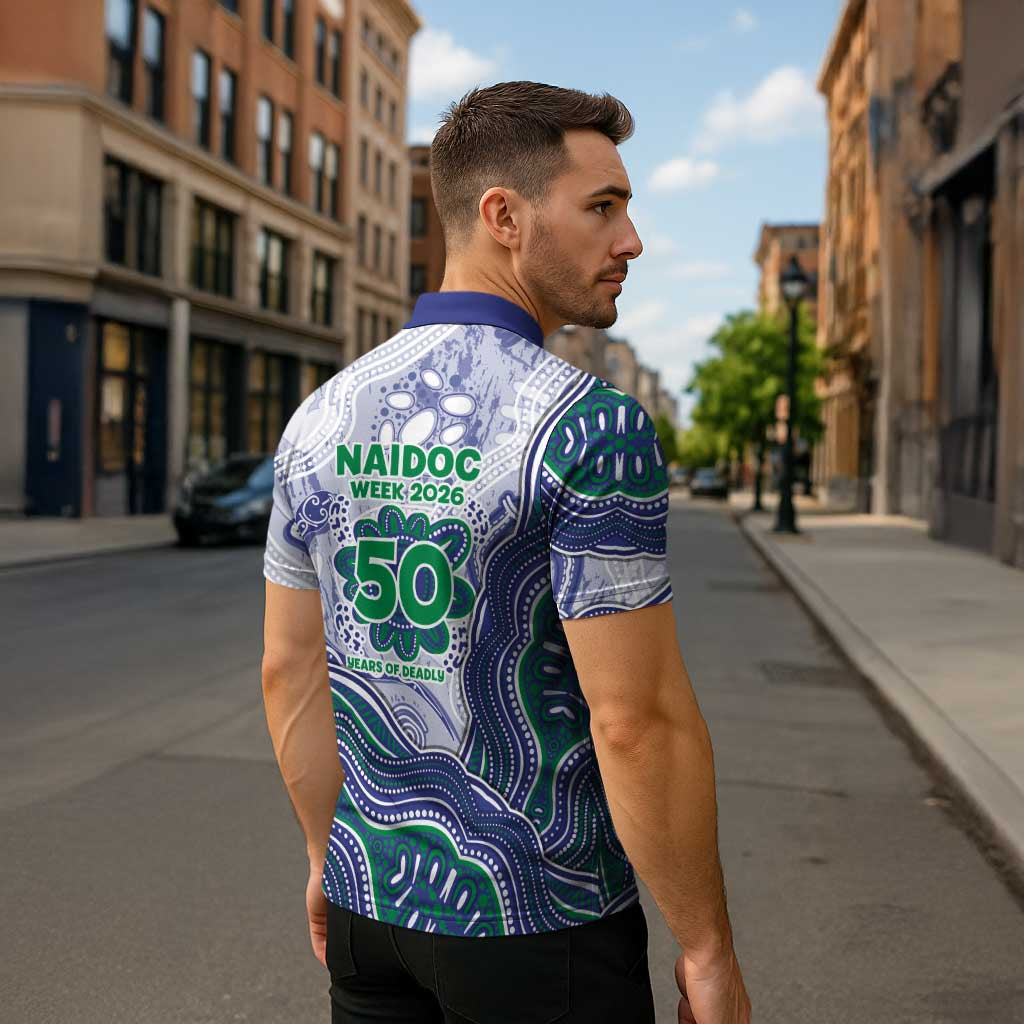 New Zealand Warriors NAIDOC Week 2026 Zipper Polo Shirt First Nations of Australia Aboriginal Mascot Rugby