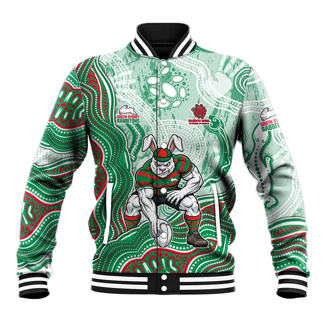 South Sydney Rabbitohs NAIDOC Week 2026 Baseball Jacket First Nations of Australia Aboriginal Mascot Rugby