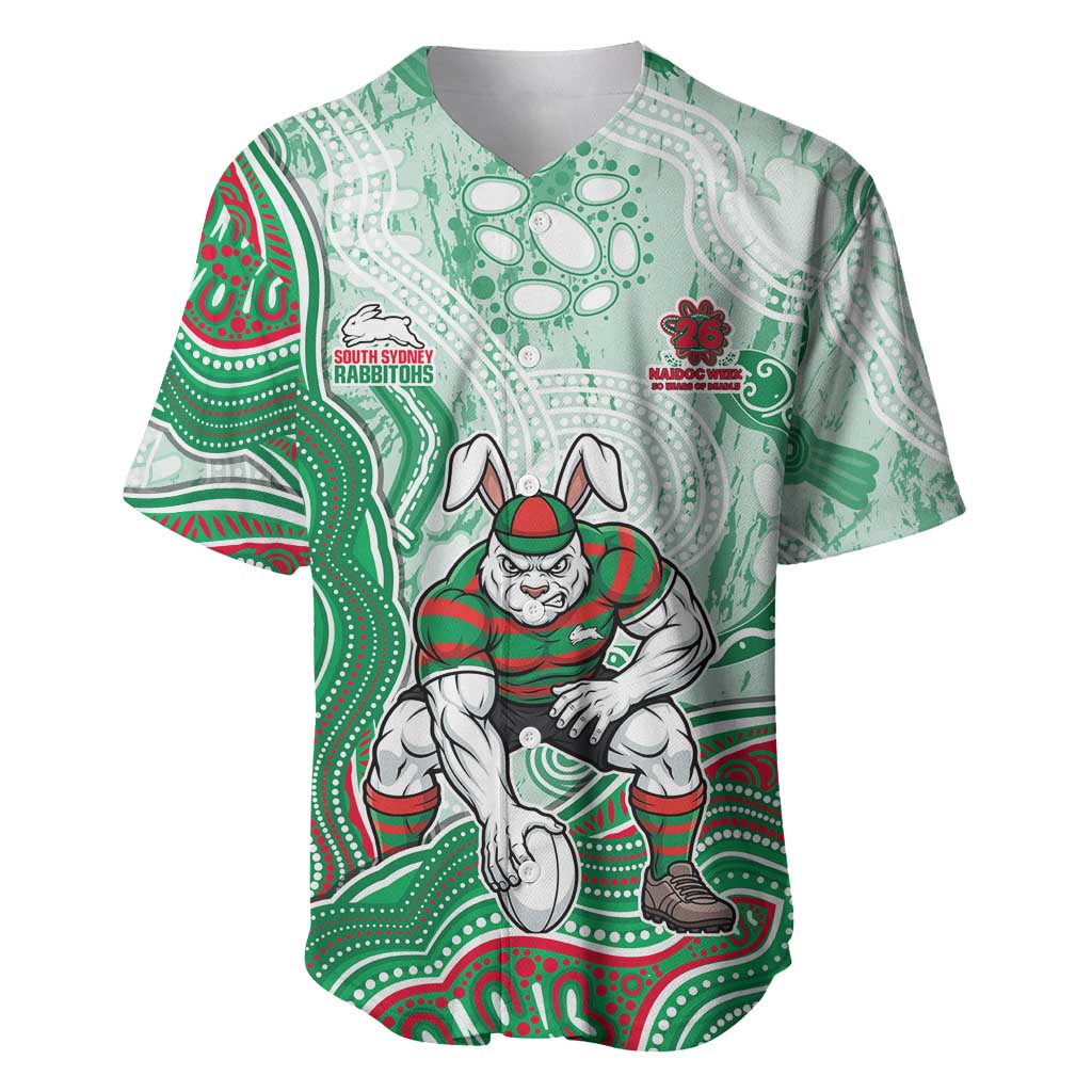 South Sydney Rabbitohs NAIDOC Week 2026 Baseball Jersey First Nations of Australia Aboriginal Mascot Rugby