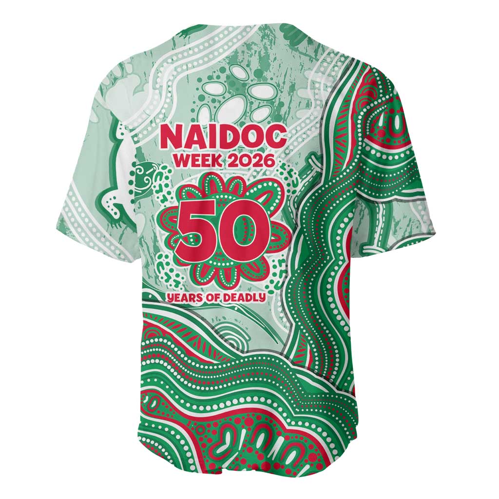 South Sydney Rabbitohs NAIDOC Week 2026 Baseball Jersey First Nations of Australia Aboriginal Mascot Rugby