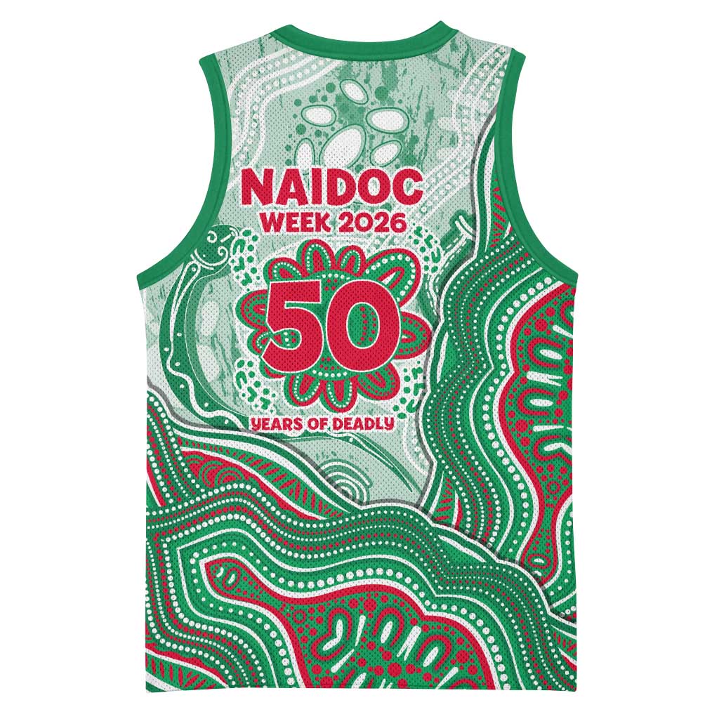 South Sydney Rabbitohs NAIDOC Week 2026 Basketball Jersey First Nations of Australia Aboriginal Mascot Rugby