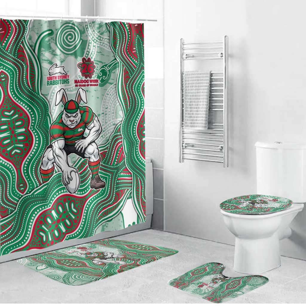 South Sydney Rabbitohs NAIDOC Week 2026 Bathroom Set First Nations of Australia Aboriginal Mascot Rugby