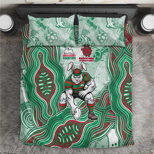 South Sydney Rabbitohs NAIDOC Week 2026 Bedding Set First Nations of Australia Aboriginal Mascot Rugby