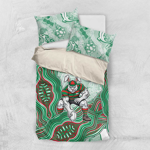 South Sydney Rabbitohs NAIDOC Week 2026 Bedding Set First Nations of Australia Aboriginal Mascot Rugby
