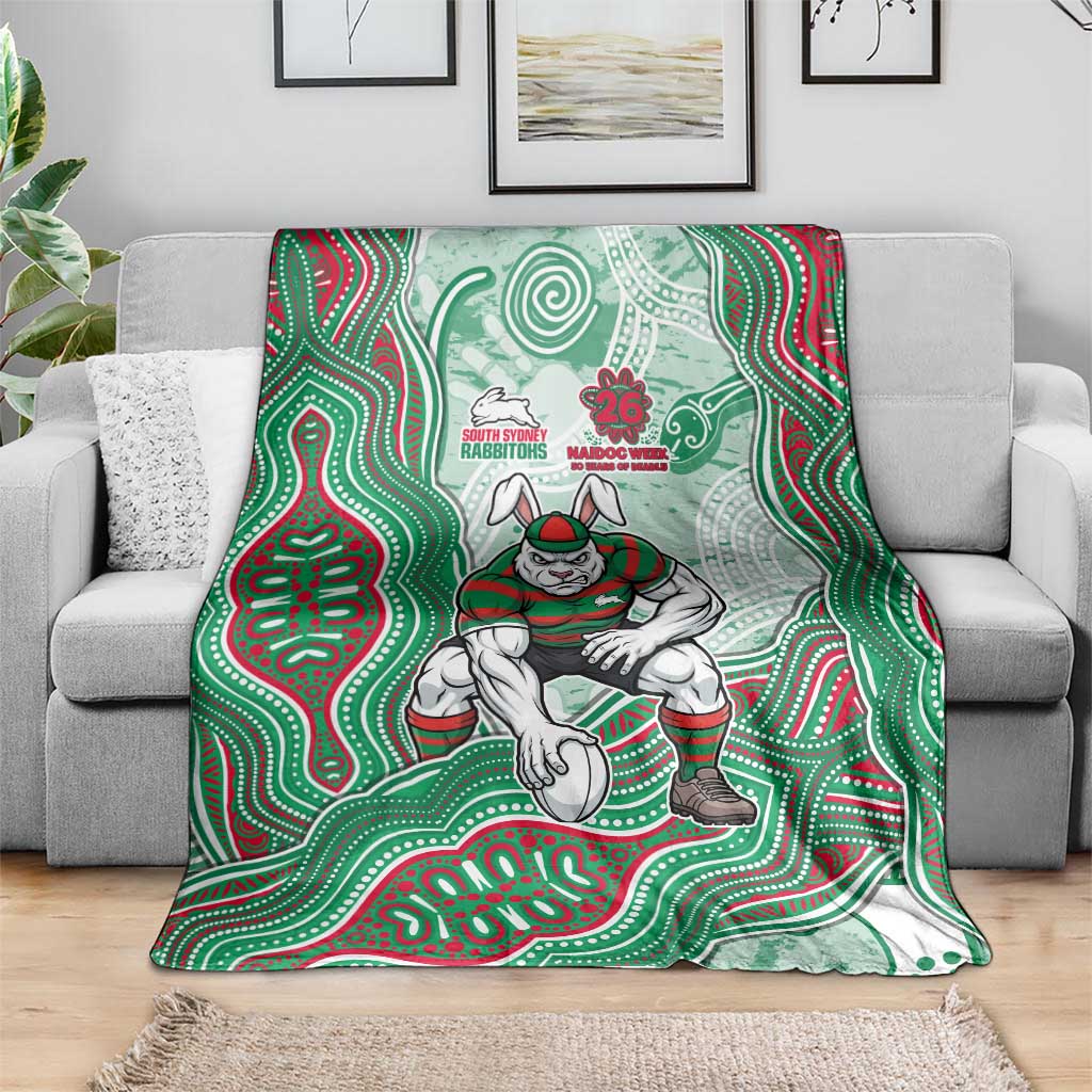 South Sydney Rabbitohs NAIDOC Week 2026 Blanket First Nations of Australia Aboriginal Mascot Rugby