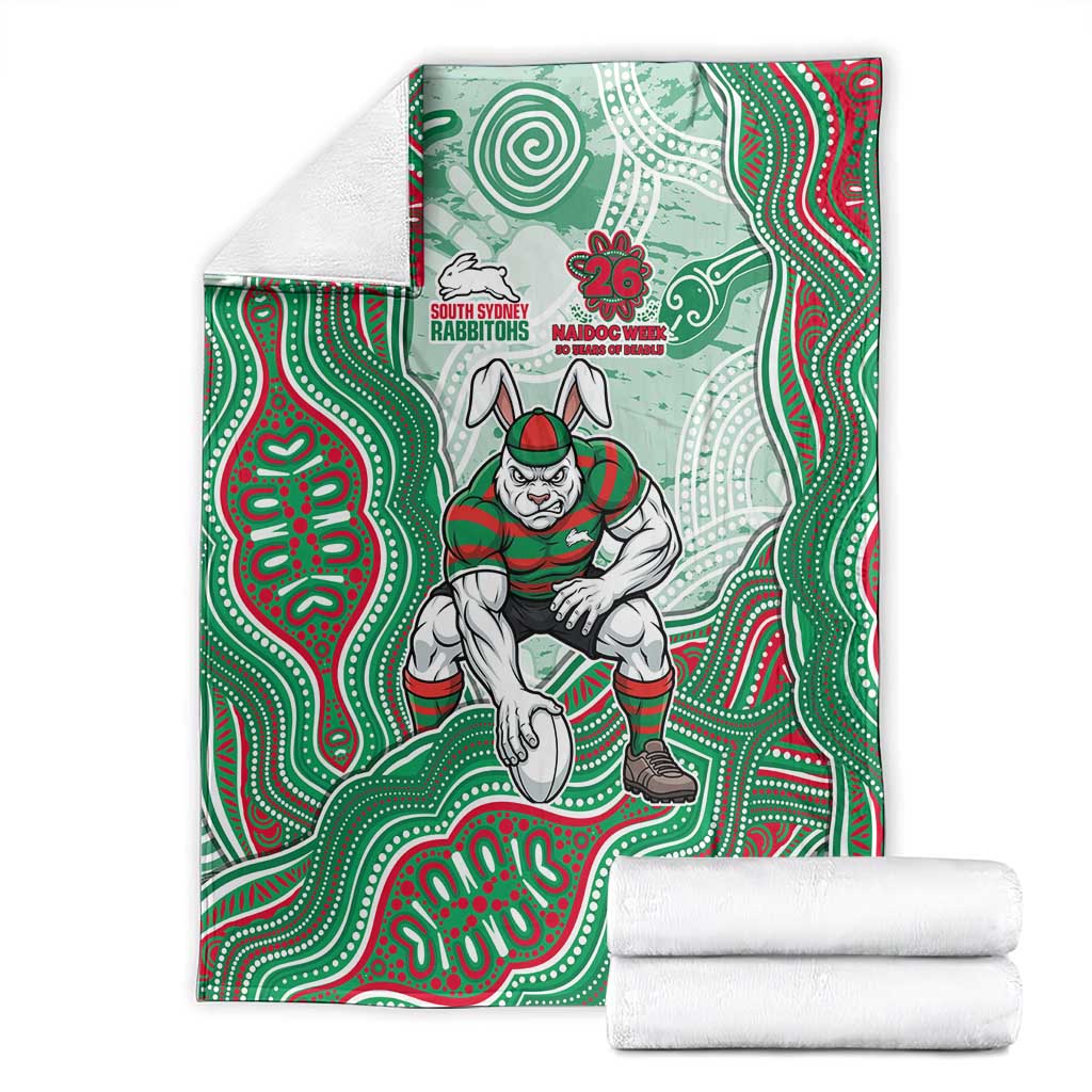 South Sydney Rabbitohs NAIDOC Week 2026 Blanket First Nations of Australia Aboriginal Mascot Rugby