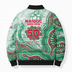 South Sydney Rabbitohs NAIDOC Week 2026 Bomber Puffer Jacket First Nations of Australia Aboriginal Mascot Rugby