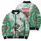 South Sydney Rabbitohs NAIDOC Week 2026 Bomber Puffer Jacket First Nations of Australia Aboriginal Mascot Rugby