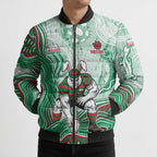 South Sydney Rabbitohs NAIDOC Week 2026 Bomber Puffer Jacket First Nations of Australia Aboriginal Mascot Rugby