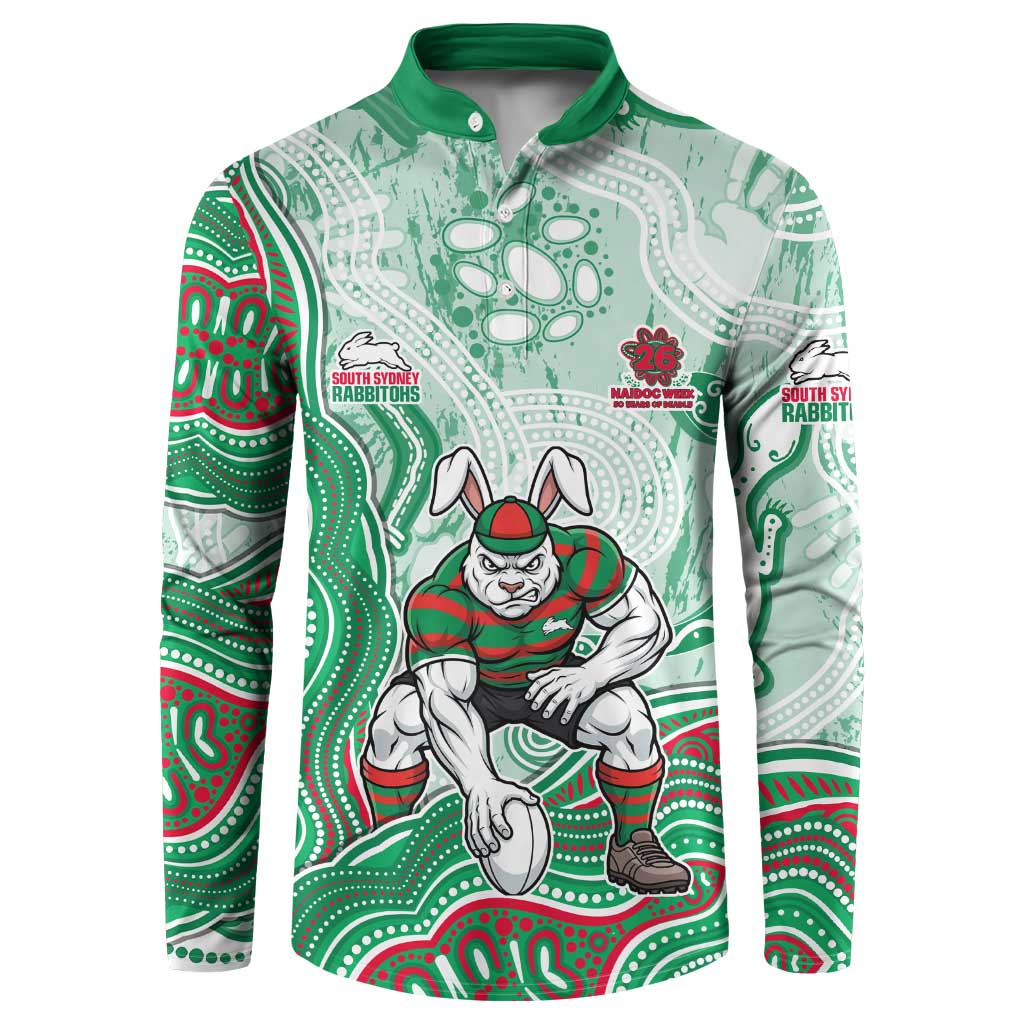 South Sydney Rabbitohs NAIDOC Week 2026 Button Sweatshirt First Nations of Australia Aboriginal Mascot Rugby