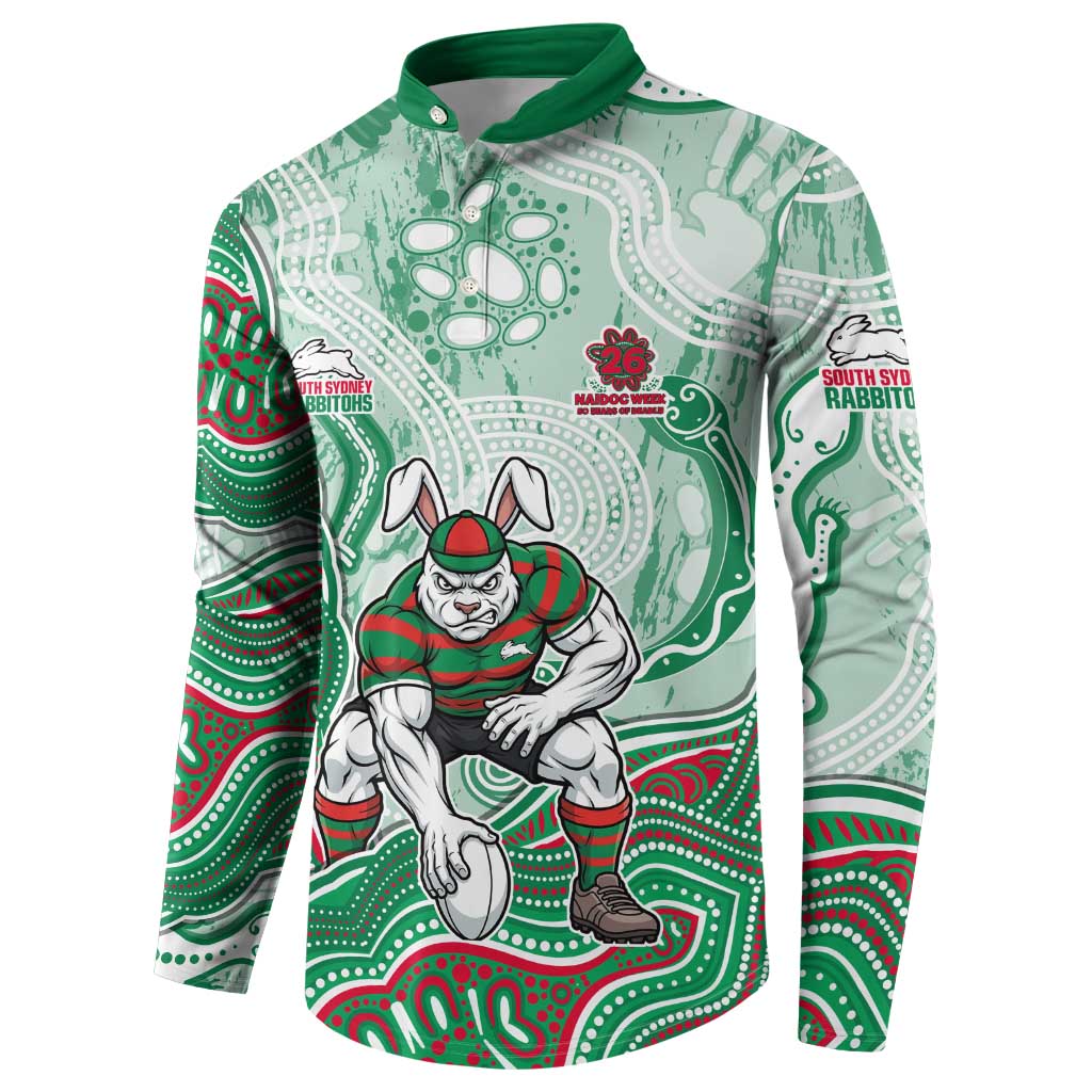 South Sydney Rabbitohs NAIDOC Week 2026 Button Sweatshirt First Nations of Australia Aboriginal Mascot Rugby