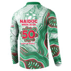 South Sydney Rabbitohs NAIDOC Week 2026 Button Sweatshirt First Nations of Australia Aboriginal Mascot Rugby