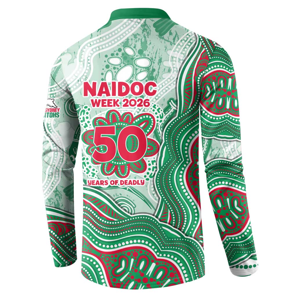 South Sydney Rabbitohs NAIDOC Week 2026 Button Sweatshirt First Nations of Australia Aboriginal Mascot Rugby