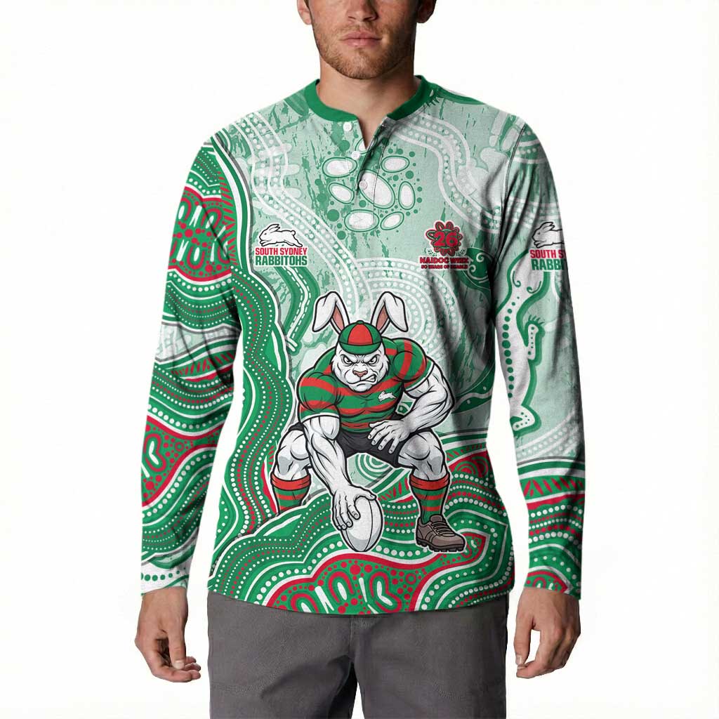 South Sydney Rabbitohs NAIDOC Week 2026 Button Sweatshirt First Nations of Australia Aboriginal Mascot Rugby