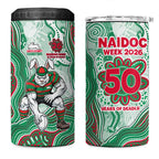 South Sydney Rabbitohs NAIDOC Week 2026 4 in 1 Can Cooler Tumbler First Nations of Australia Aboriginal Mascot Rugby