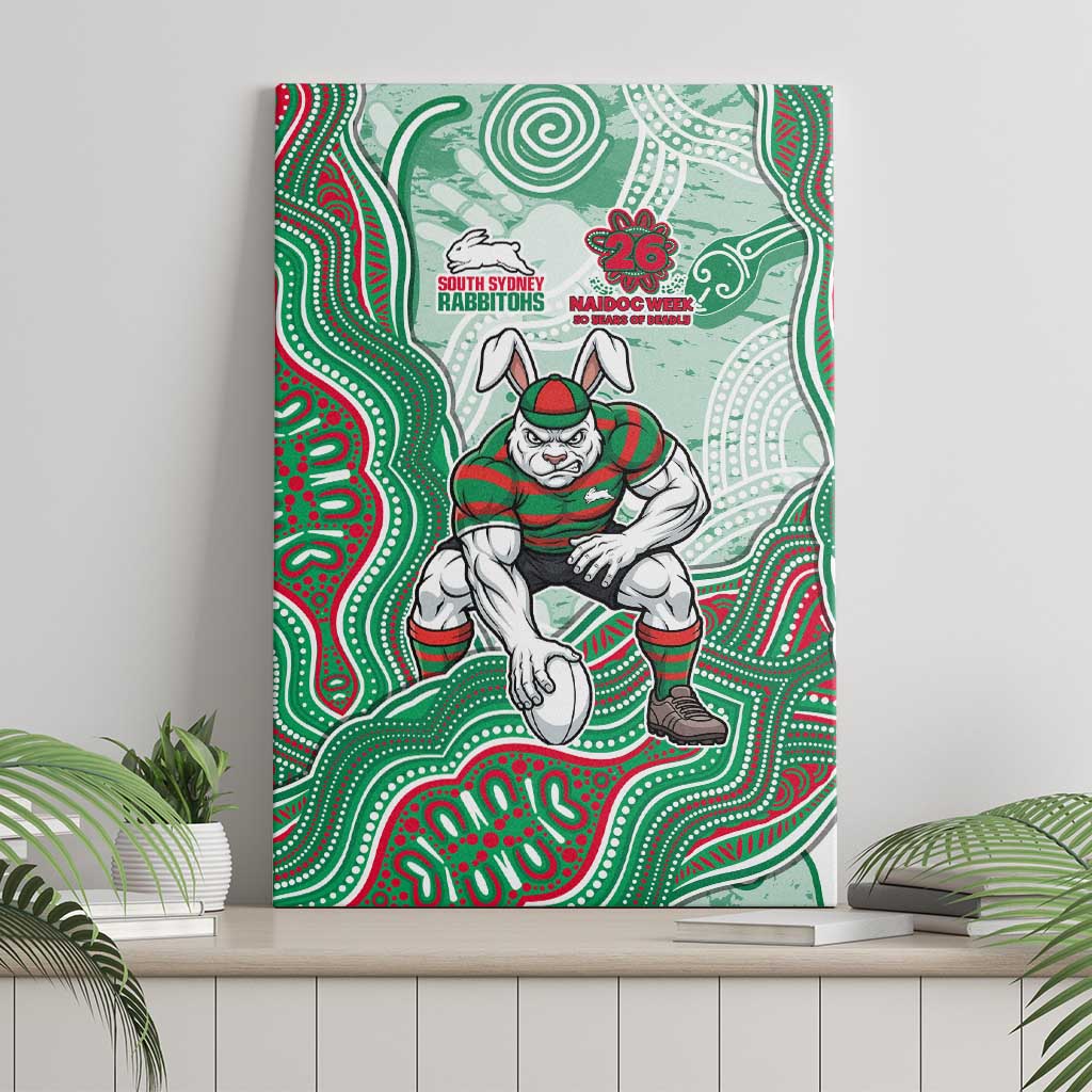 South Sydney Rabbitohs NAIDOC Week 2026 Canvas Wall Art First Nations of Australia Aboriginal Mascot Rugby