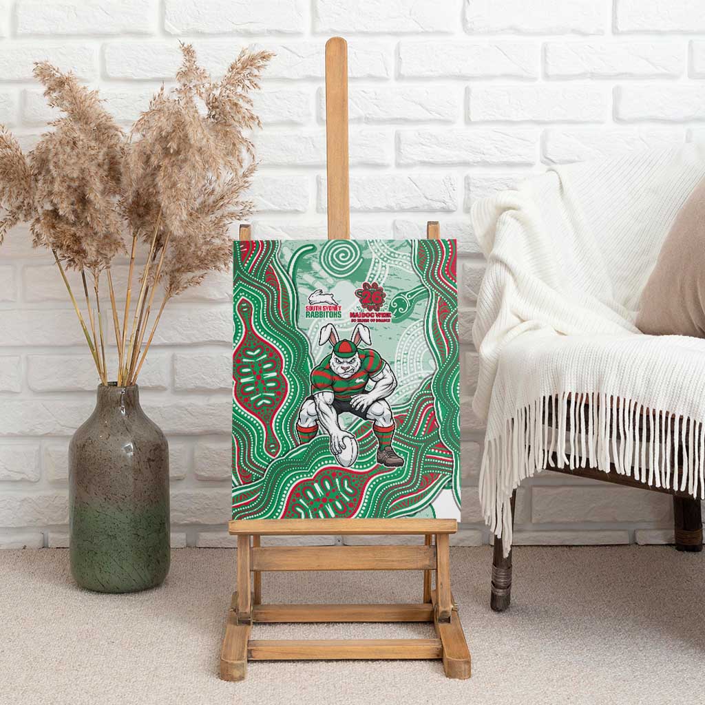 South Sydney Rabbitohs NAIDOC Week 2026 Canvas Wall Art First Nations of Australia Aboriginal Mascot Rugby