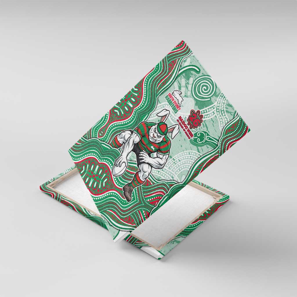 South Sydney Rabbitohs NAIDOC Week 2026 Canvas Wall Art First Nations of Australia Aboriginal Mascot Rugby