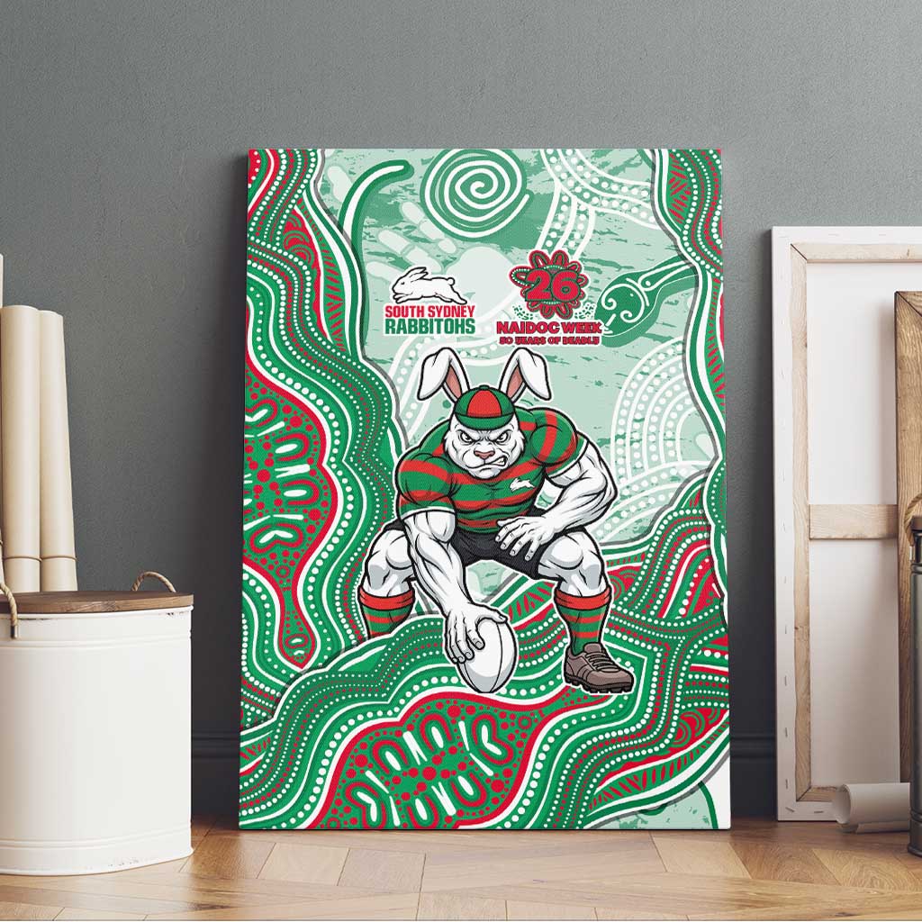 South Sydney Rabbitohs NAIDOC Week 2026 Canvas Wall Art First Nations of Australia Aboriginal Mascot Rugby