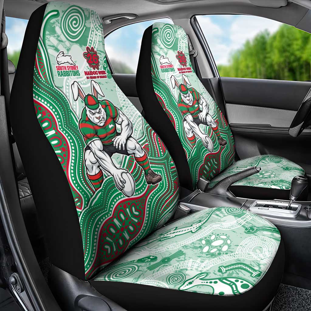 South Sydney Rabbitohs NAIDOC Week 2026 Car Seat Cover First Nations of Australia Aboriginal Mascot Rugby