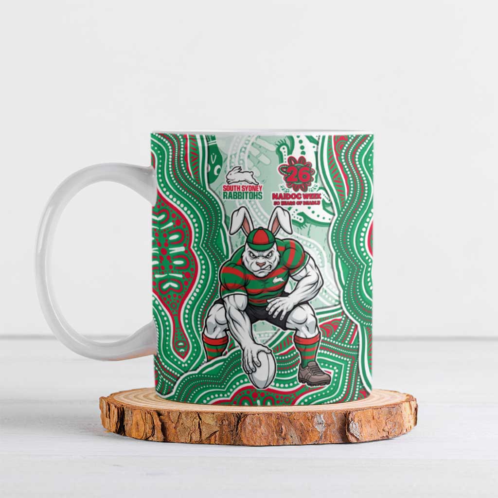 South Sydney Rabbitohs NAIDOC Week 2026 Ceramic Mug First Nations of Australia Aboriginal Mascot Rugby
