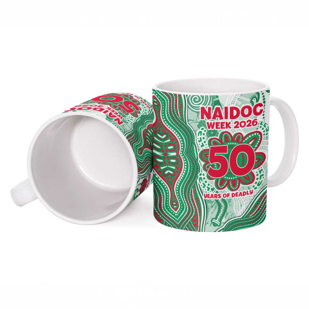 South Sydney Rabbitohs NAIDOC Week 2026 Ceramic Mug First Nations of Australia Aboriginal Mascot Rugby