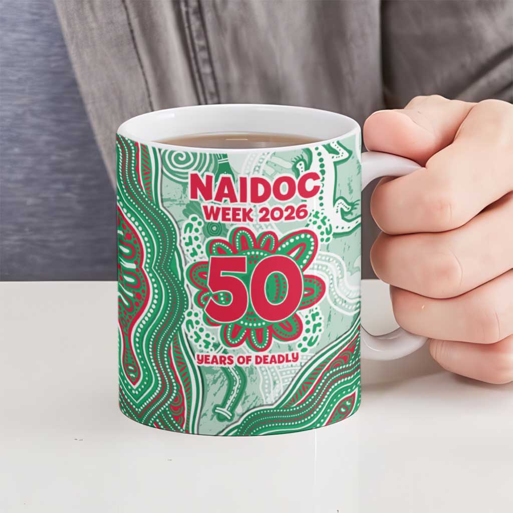 South Sydney Rabbitohs NAIDOC Week 2026 Ceramic Mug First Nations of Australia Aboriginal Mascot Rugby
