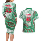 South Sydney Rabbitohs NAIDOC Week 2026 Couples Matching Long Sleeve Bodycon Dress and Hawaiian Shirt First Nations of Australia Aboriginal Mascot Rugby