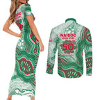 South Sydney Rabbitohs NAIDOC Week 2026 Couples Matching Short Sleeve Bodycon Dress and Long Sleeve Button Shirt First Nations of Australia Aboriginal Mascot Rugby