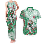 South Sydney Rabbitohs NAIDOC Week 2026 Couples Matching Tank Maxi Dress and Hawaiian Shirt First Nations of Australia Aboriginal Mascot Rugby