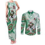 South Sydney Rabbitohs NAIDOC Week 2026 Couples Matching Tank Maxi Dress and Long Sleeve Button Shirt First Nations of Australia Aboriginal Mascot Rugby