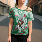 South Sydney Rabbitohs NAIDOC Week 2026 Cross Shoulder Shirt First Nations of Australia Aboriginal Mascot Rugby