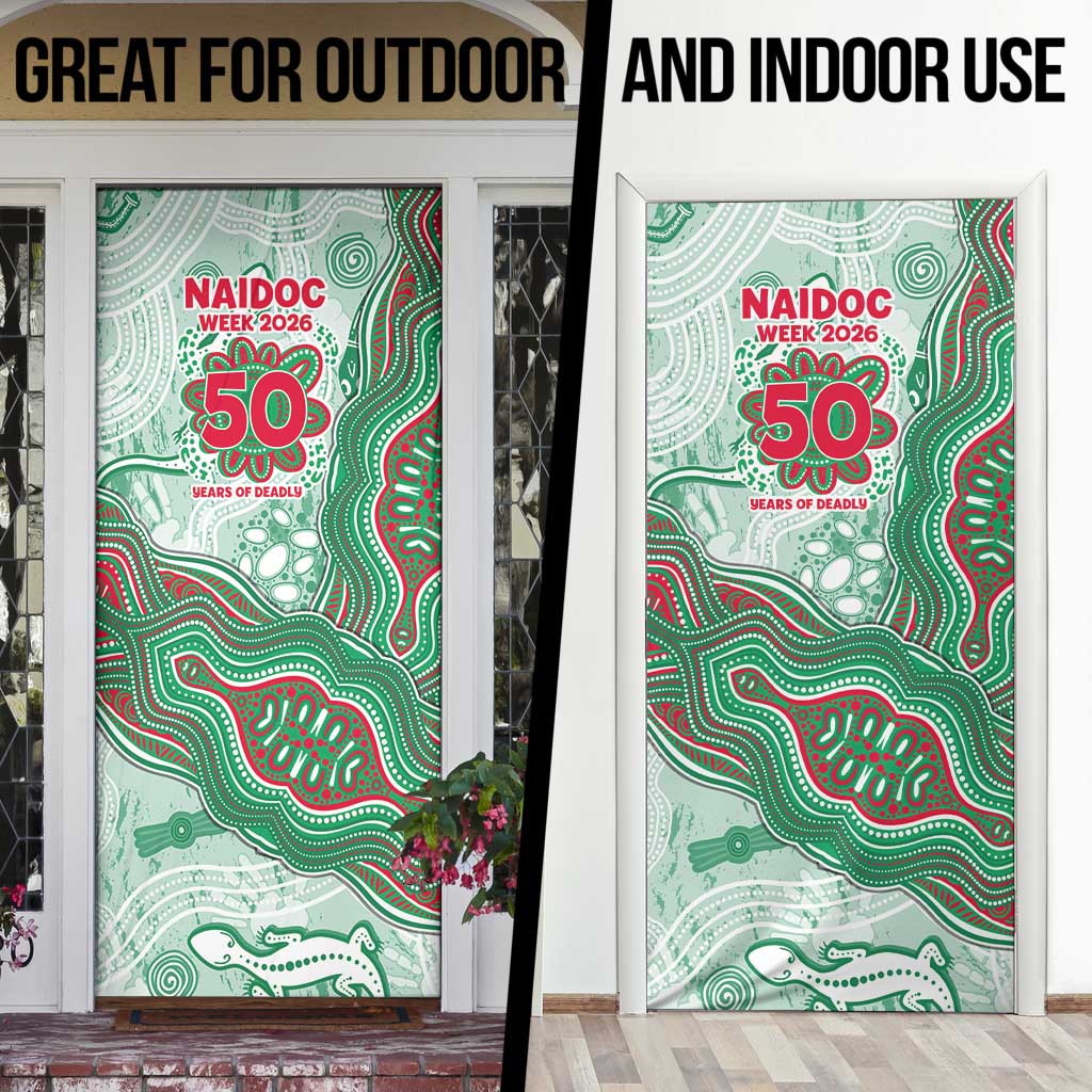 South Sydney Rabbitohs NAIDOC Week 2026 Door Cover First Nations of Australia Aboriginal Mascot Rugby