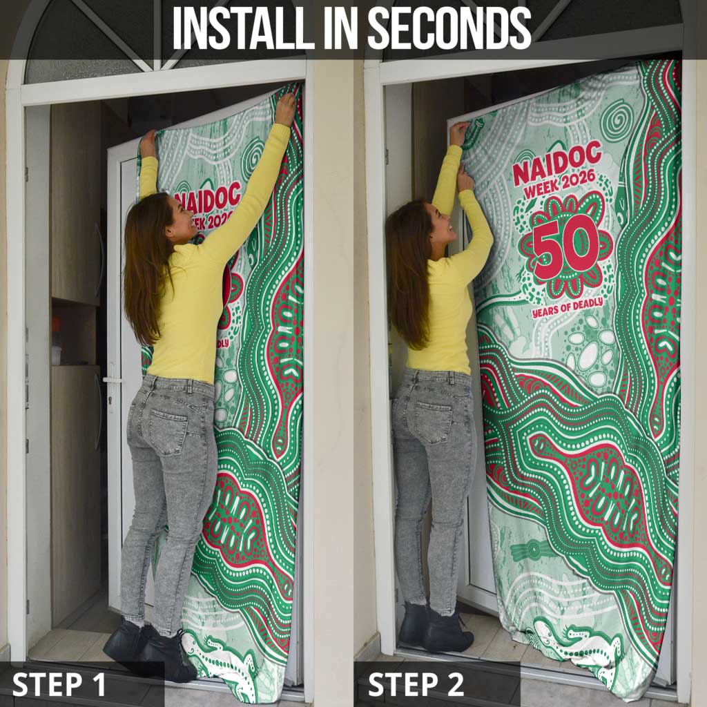 South Sydney Rabbitohs NAIDOC Week 2026 Door Cover First Nations of Australia Aboriginal Mascot Rugby