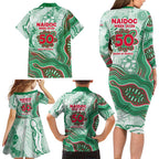 South Sydney Rabbitohs NAIDOC Week 2026 Family Matching Long Sleeve Bodycon Dress and Hawaiian Shirt First Nations of Australia Aboriginal Mascot Rugby